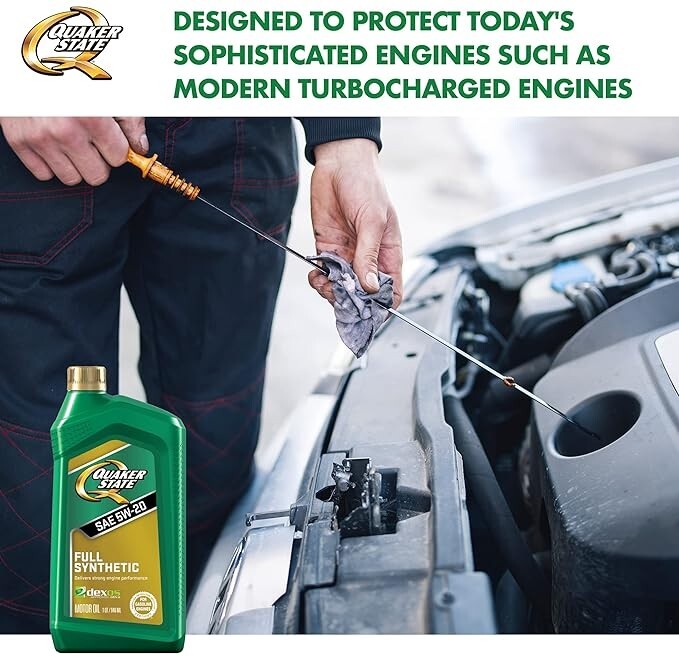 Quaker State Gen 3 Full Synthetic Dexos 5W-20 Motor Oil (1-Quart, Case of 6)