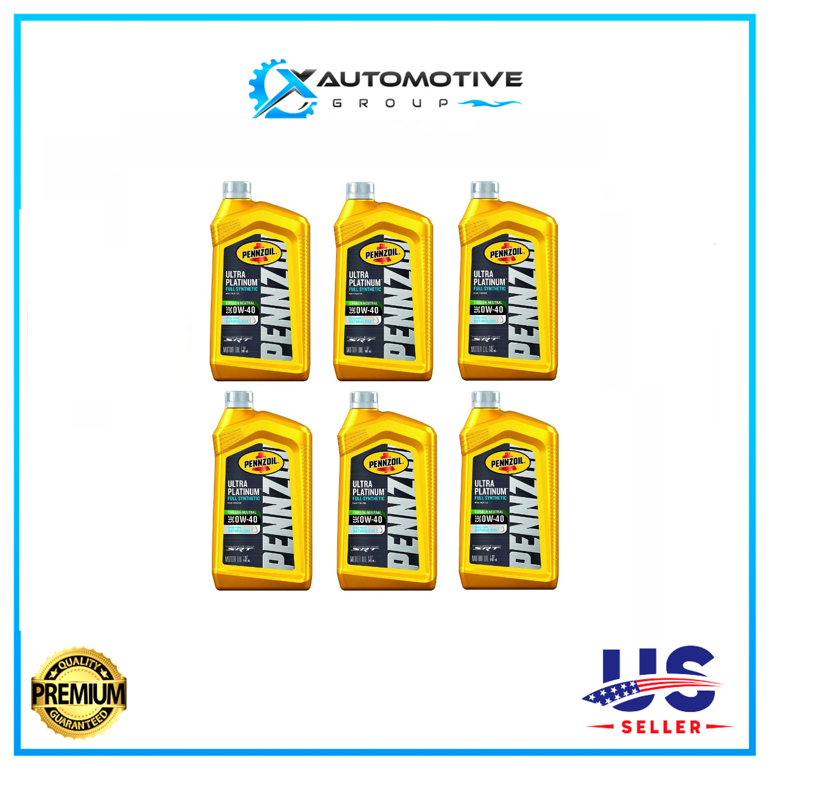 Pennzoil Ultra 0W40 Full Synthetic Motor Oil Case Of 6 SRT Engines Fast Shipping