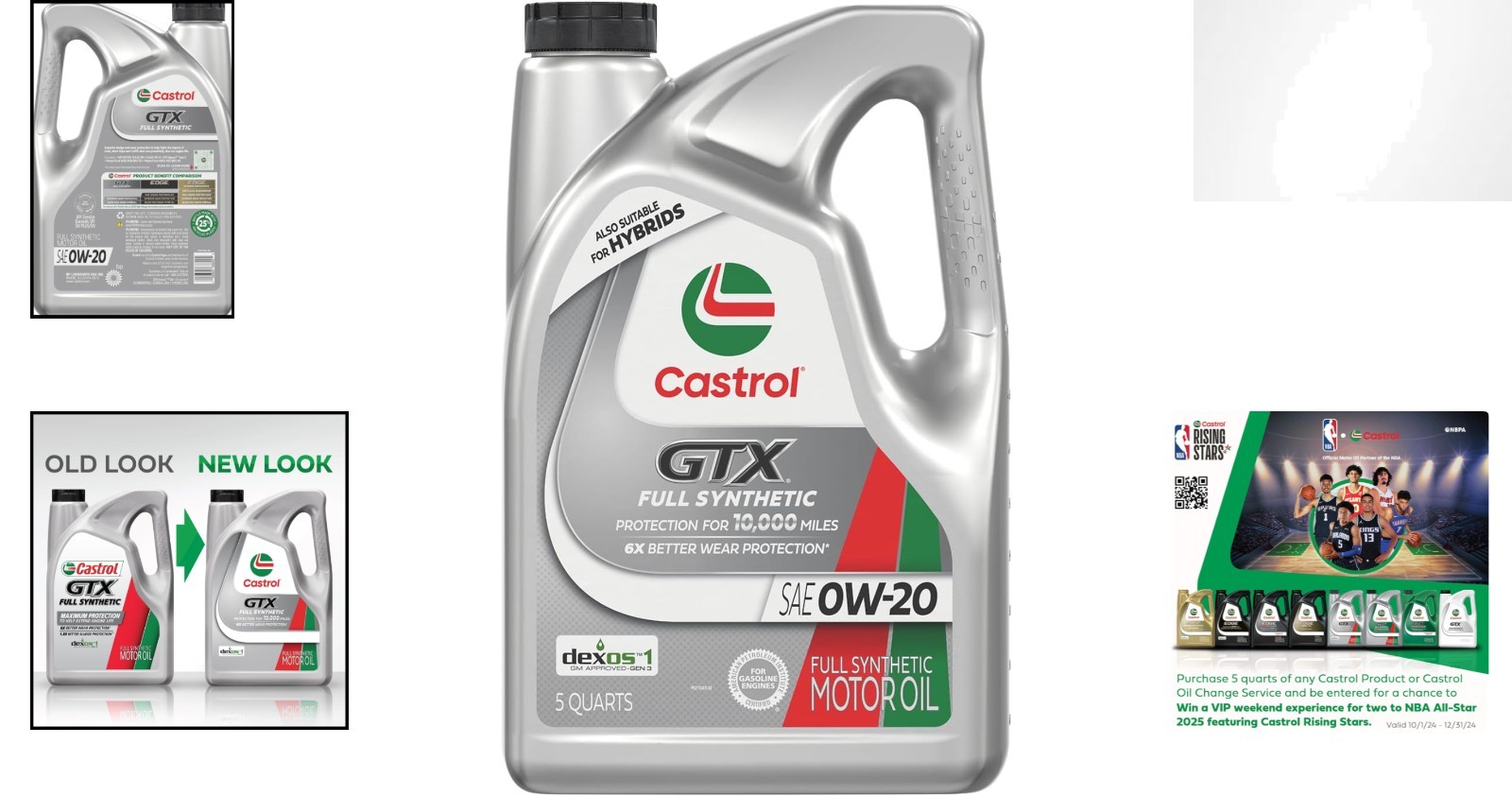 GTX 0W-20 Full Synthetic Motor Oil, 5 Quarts – Long-Lasting Engine Care