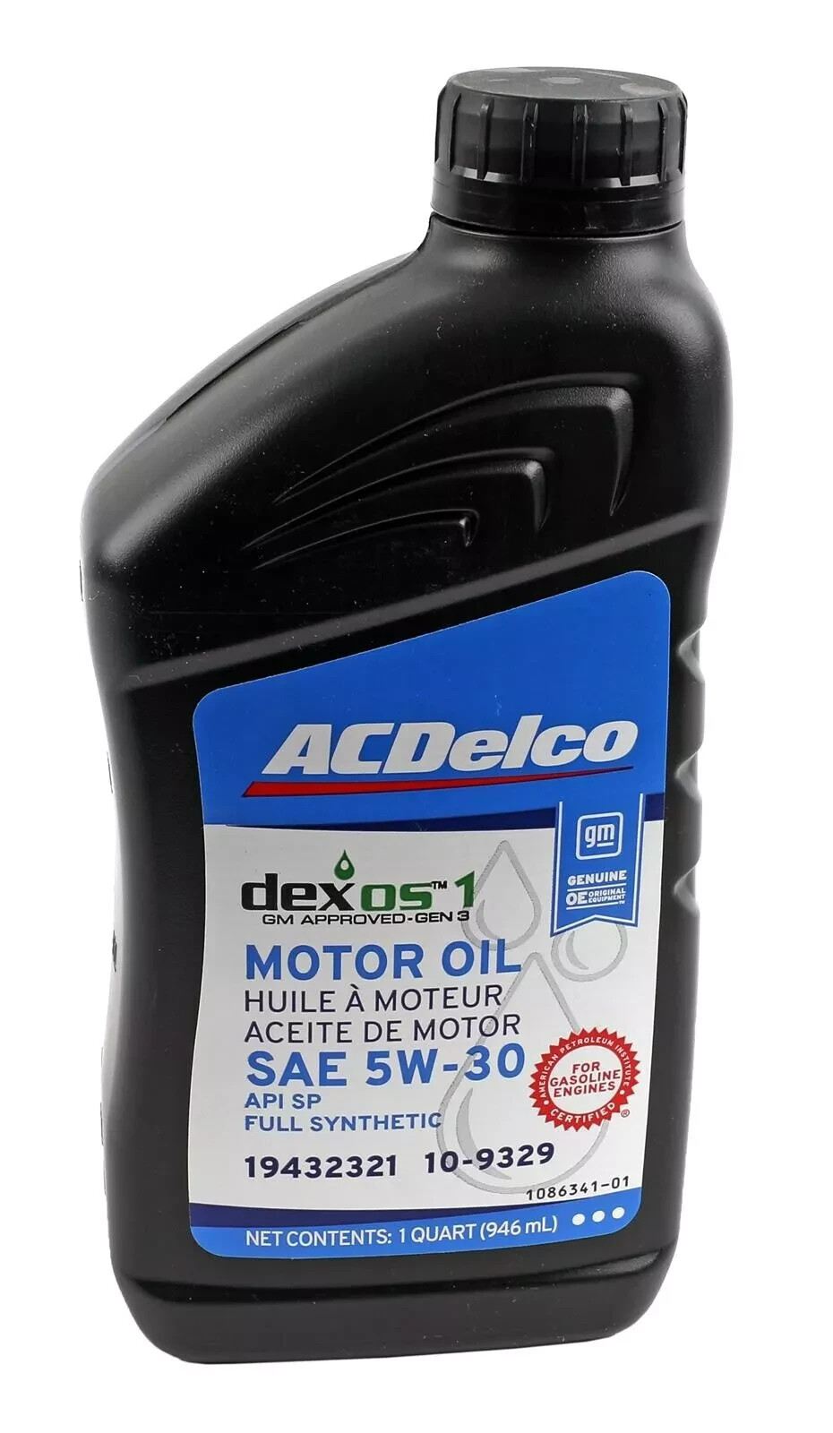 NEW GENUINE GM ACDelco SAE 5W-30 DEXOS1 Gen3 Full Synthetic Motor Oil 4 Quarts