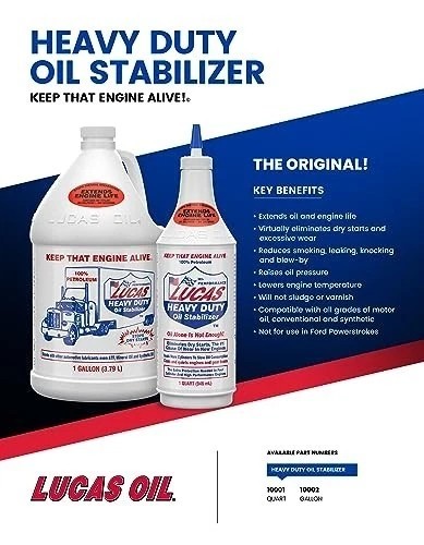 (Pack of 4) Lucas Oil 10002 Heavy Duty Oil Stabilizer – 1 Gallon