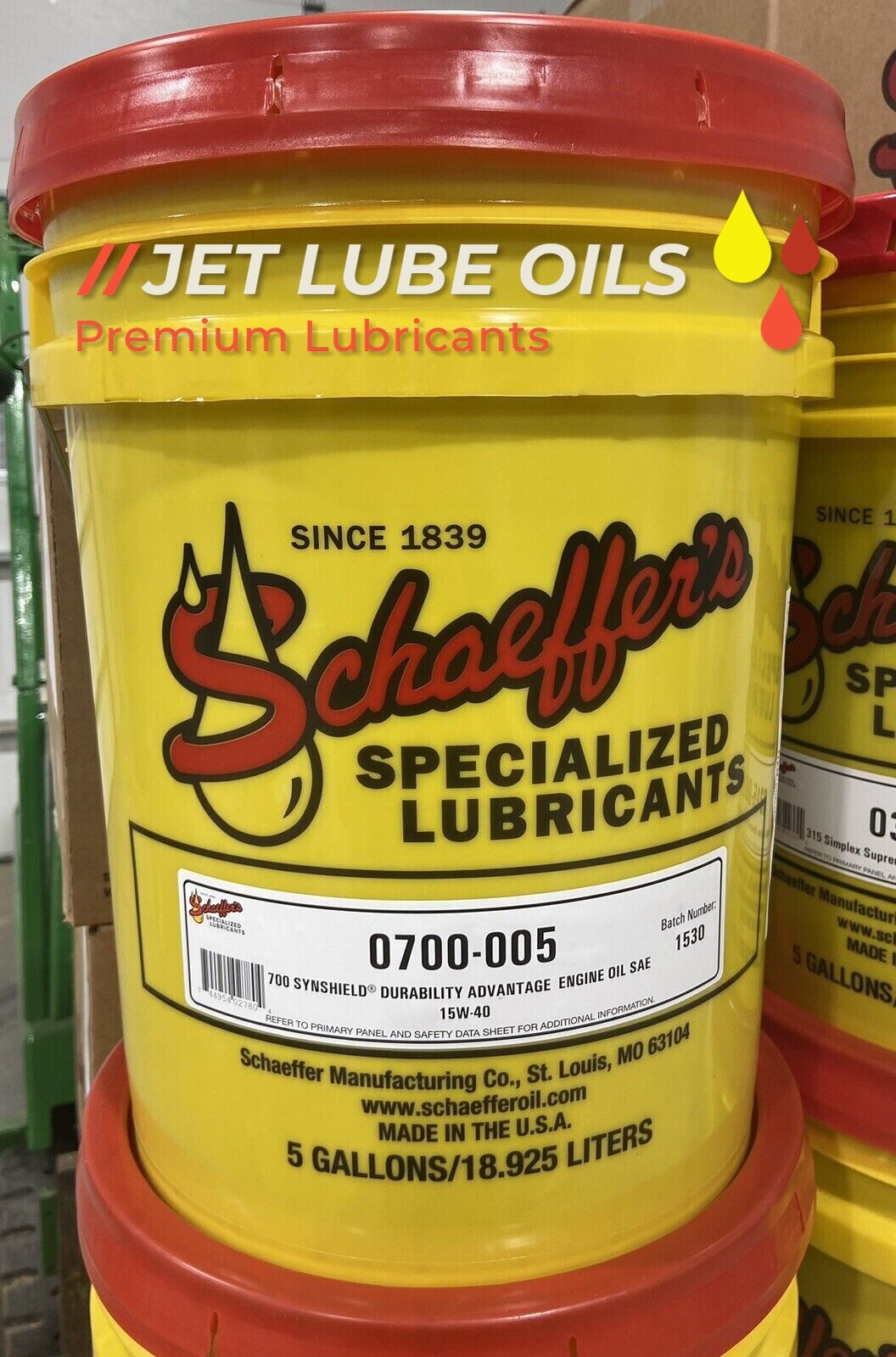 Schaeffer’s 15w-40 Synshield 700 Diesel Engine Oil 5 Gallon Bucket