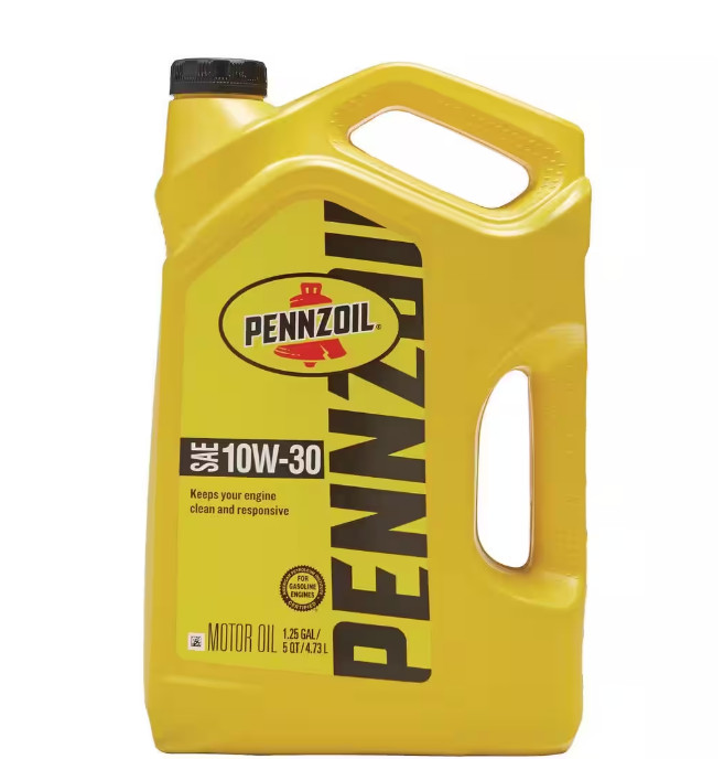Pennzoil SAE 10W-30 Motor Oil – 5 Qt. – High-Quality Engine Lubricant NEW
