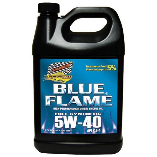 4 Gal Champion Synthetic 5W-40 Blue Flame High Performance Diesel Motor Oil CJ-4