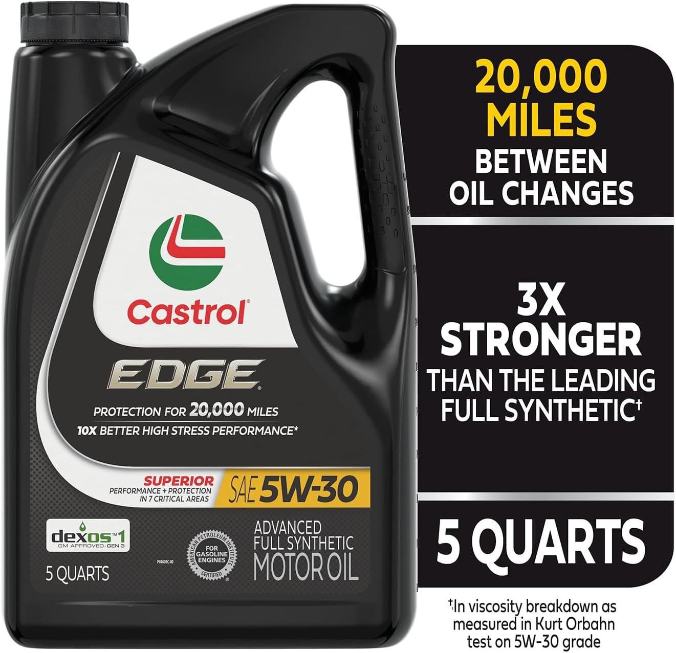 High-Performance EDGE 5W-30 Full Synthetic Oil Jug – Universal Fit for Vehicles