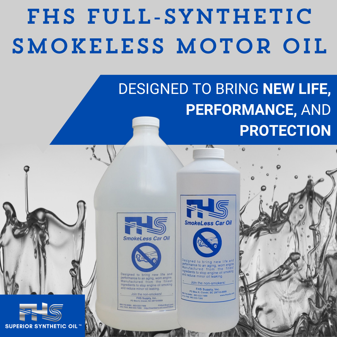 FHS Full-Synthetic Smokeless Motor Oil – NEW SAE Grades