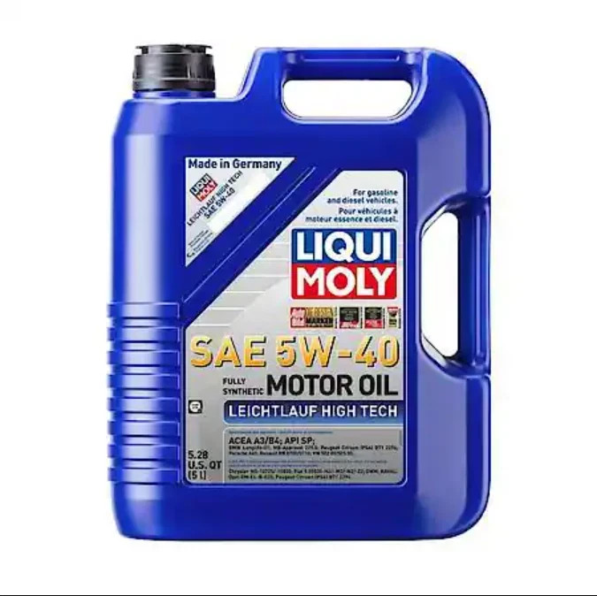 2 PACK: LIQUI MOLY Leichtlauf High Tech 5W-40 Full Synthetic Engine Oil, 5 Liter