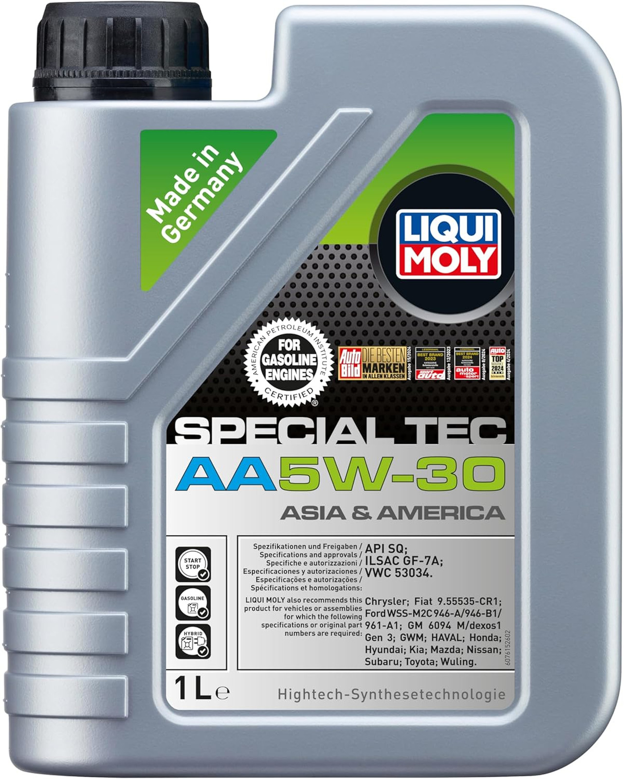 Synthetic Engine Oil 5W30 Fully Synthetic Compatible Turbochargers Catalytic
