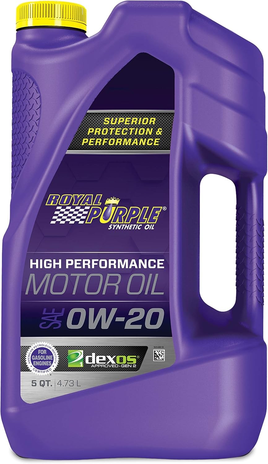 Royal Purple API-Licensed SAE 0W-20 High Performance Synthetic Motor Oil 5 qt.