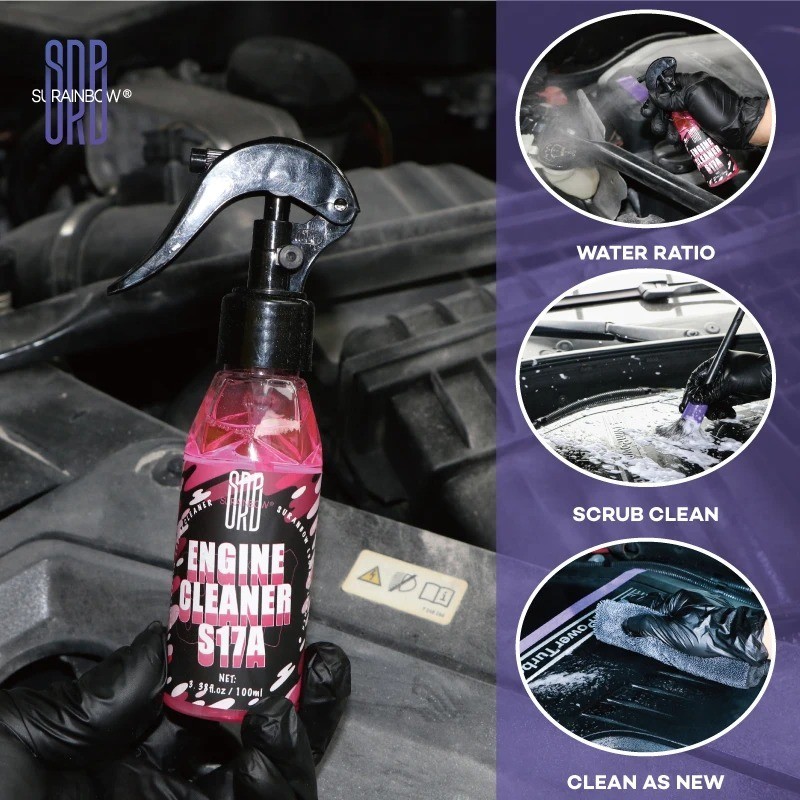 100ml Car Engine Bay Cleaner Degreaser Grease Oil Dirt Remover Spray Care