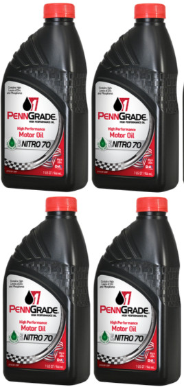 PennGrade 1 Engine Oil 71176; Nitro 70 70W ZDDP Enhanced – 4 Quarts