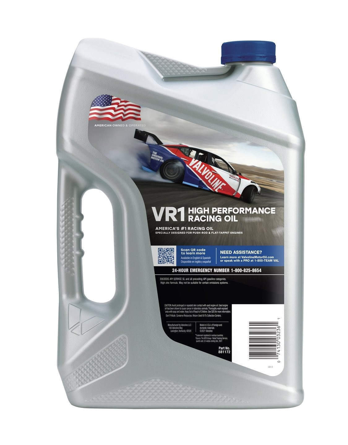 3 PACK-VALVOLINE 881172 VR1™ Racing SAE 20W-50 Motor Oil – 5 Qt Easy Pour-SALE