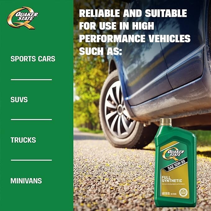Quaker State Gen 3 Full Synthetic Dexos 10W-30 Motor Oil (1-Quart, Case of 6)