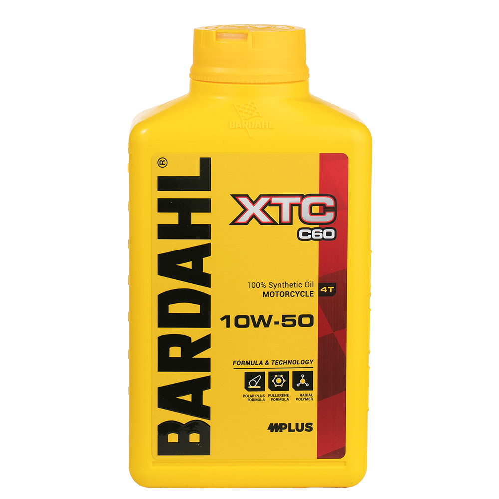 2Lt ENGINE OIL 100% SYNTHETIC MOTORCYCLE 4T BARDAHL XTC C60 10w50 MA2 FULLERENE-POLAR