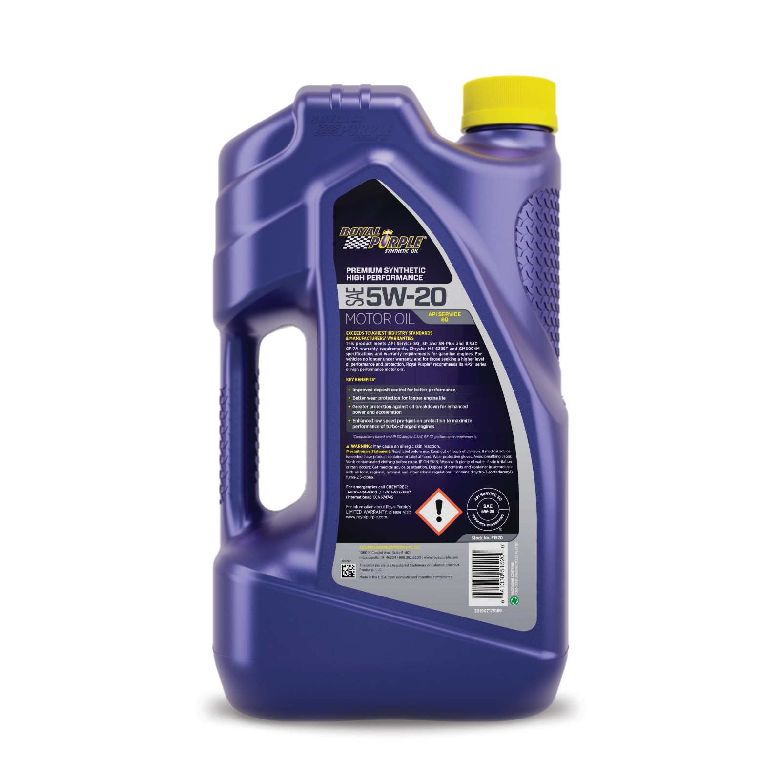 (2 pack)Royal Purple High Performance Motor Oil 5W-20, Premium 5 QT,freeship