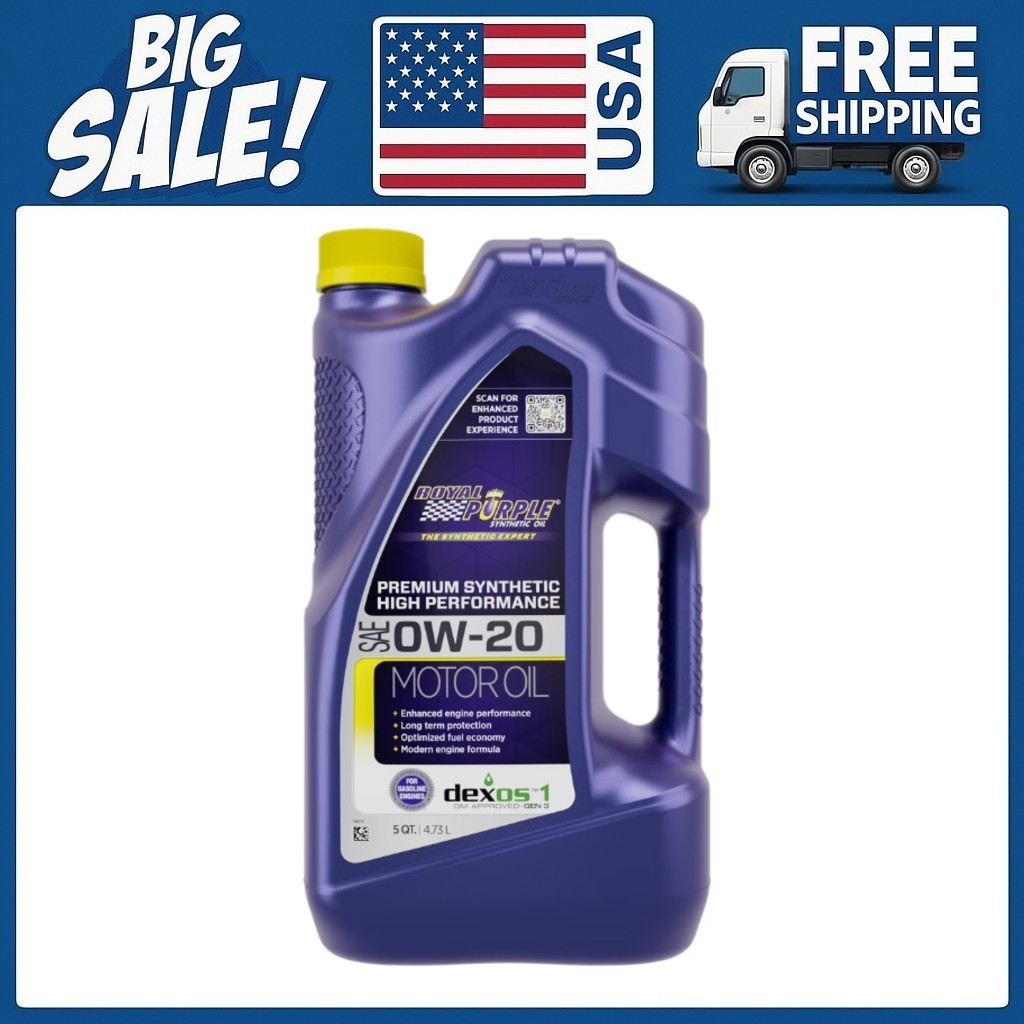 Royal Purple 0W-20 High Performance Synthetic Motor Oil 5 Qt