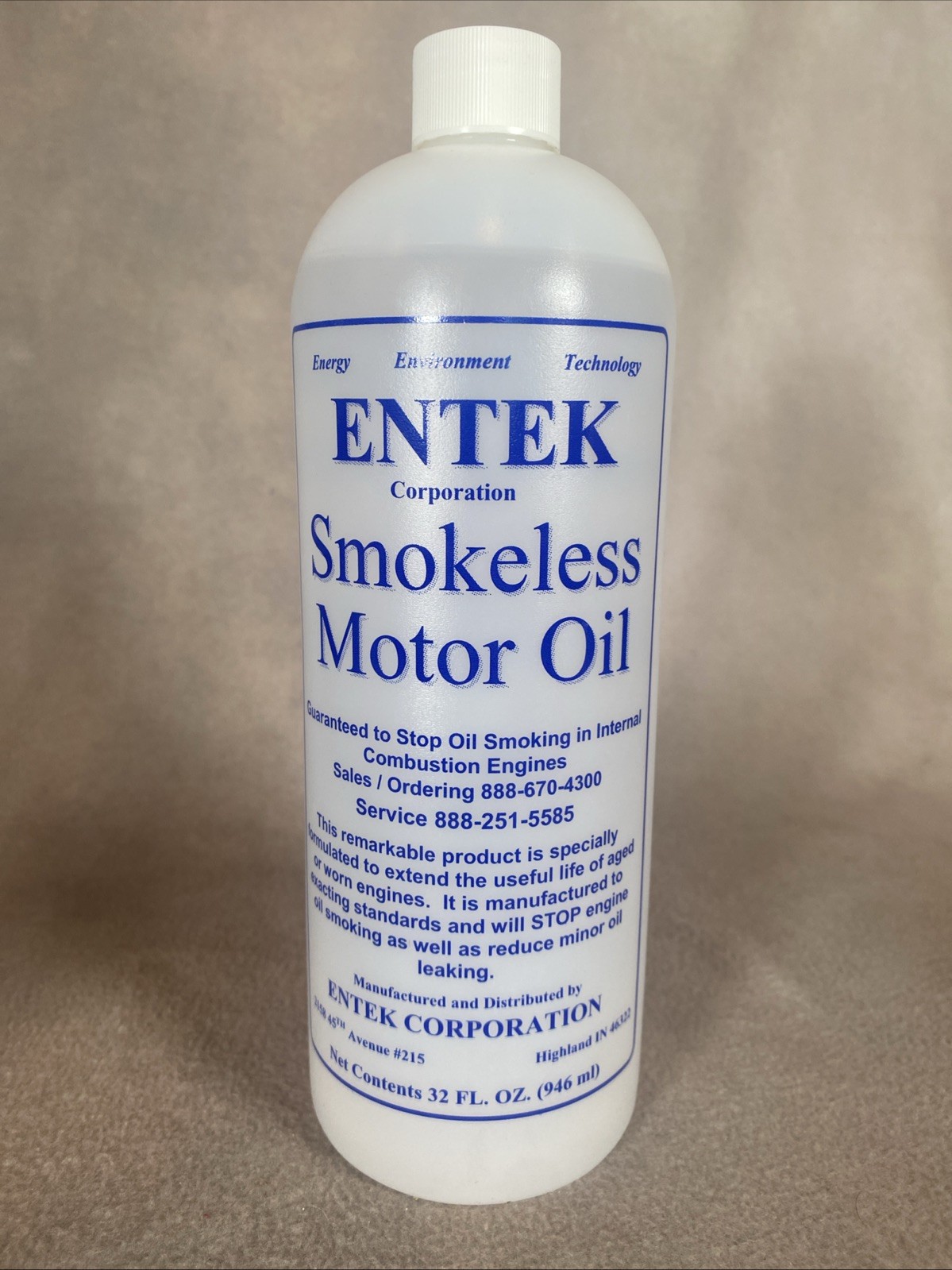 Entex Smokeless Motor Oil 32oz