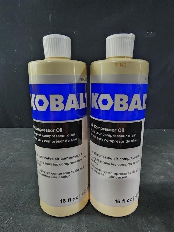 2 -16 oz Kobalt Synthetic oil 16 Ounce Synthetic compressor oil #0221008