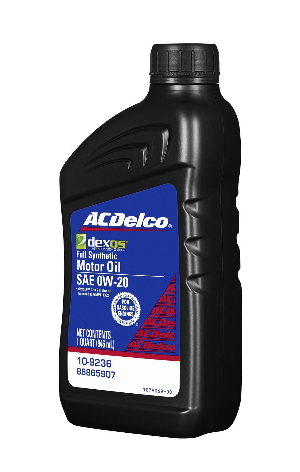 6 Pack AC Delco 10-9236 Fully Synthetic SAE 0W-20 Gen 3 Dexos1 Motor Engine Oil