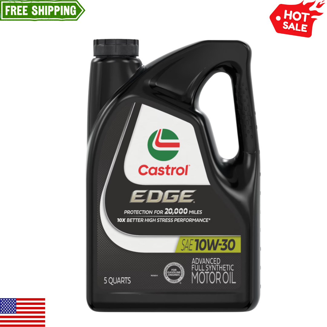 Castrol EDGE 10W-30 Advanced Full Synthetic Motor Oil, 5 Quarts