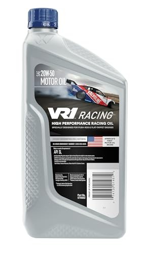 Valvoline VR1 Racing Synthetic SAE 20W-50 Motor Oil 1 QT, Case of 6