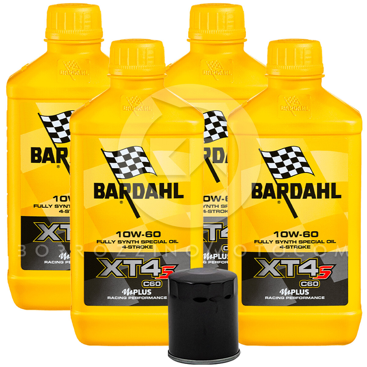 Bardahl Oil Change Kit 4L 10W60 For Triumph Speed Triple 885 1997-1999 With Filter