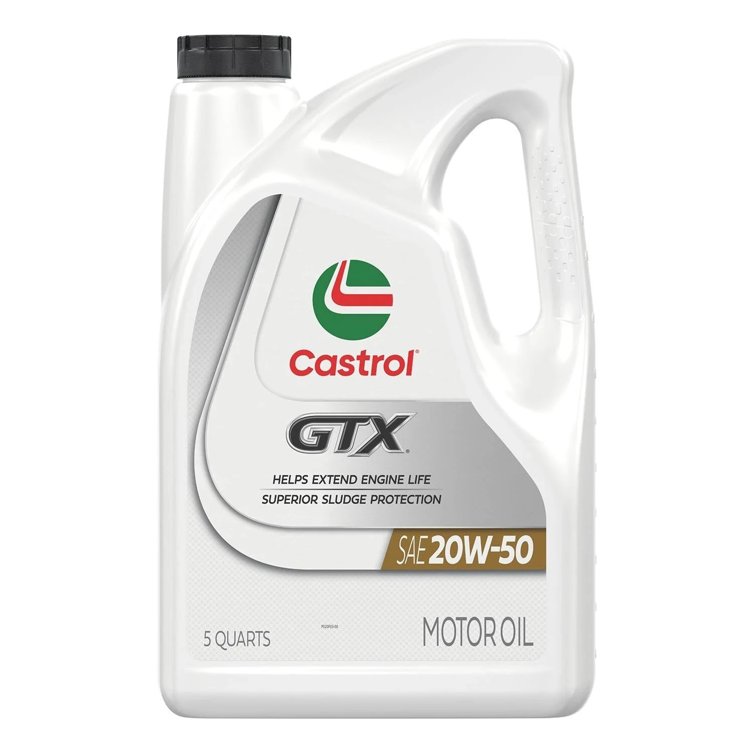 Castrol GTX 20W-50 Conventional Motor Oil, 5 Quarts 160 Fl Oz (Pack of 1)
