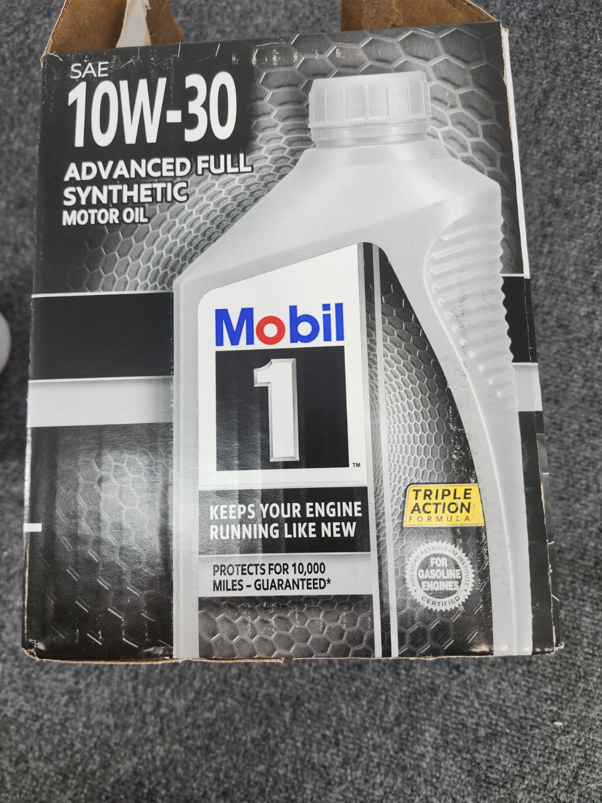 6 Pack Mobil 1 SAE 10W-30 Advanced Full Synthetic Motor Oil 1 Quart New #122319