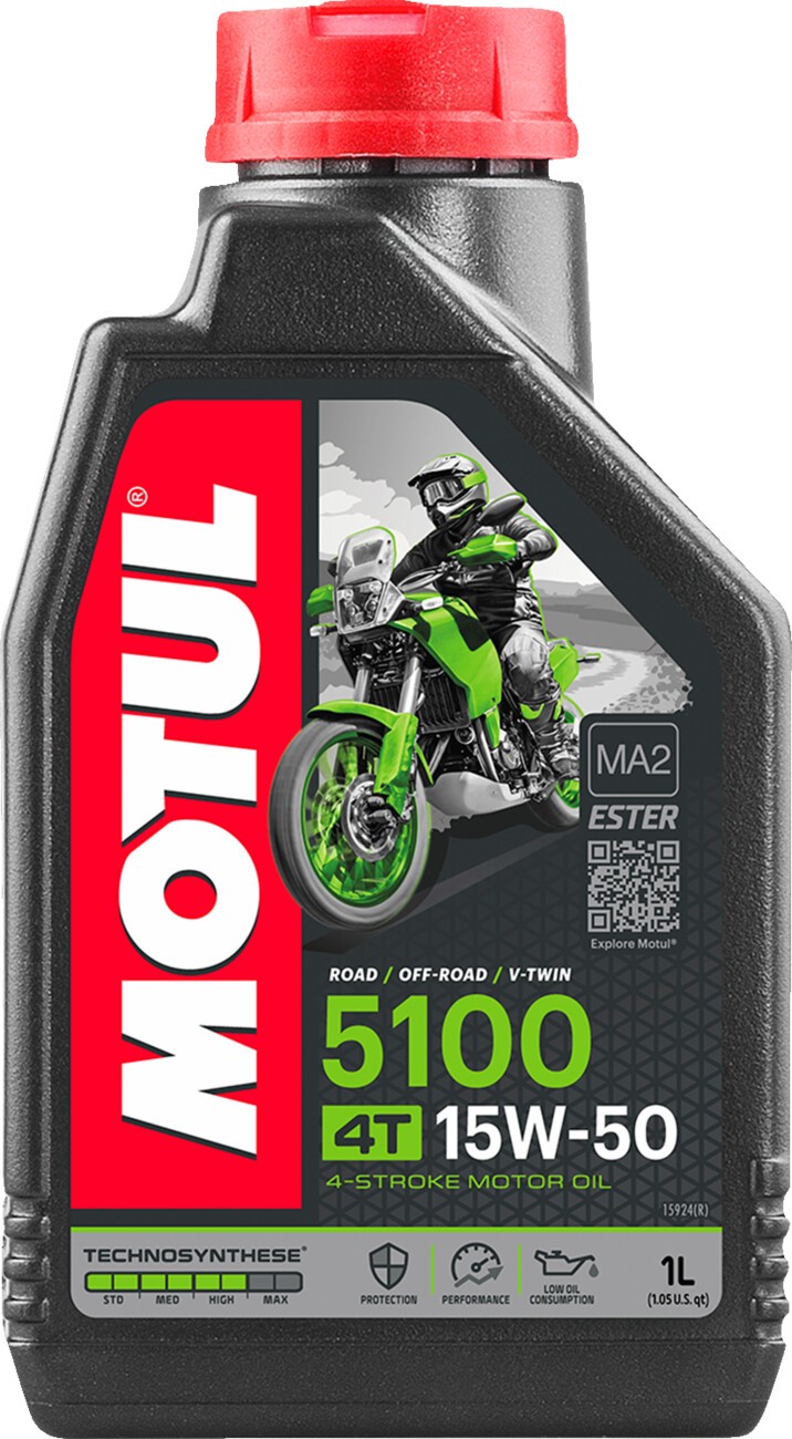 Motul 5100 4T Synthetic Ester Blend Motor Oil 15W-50 1L