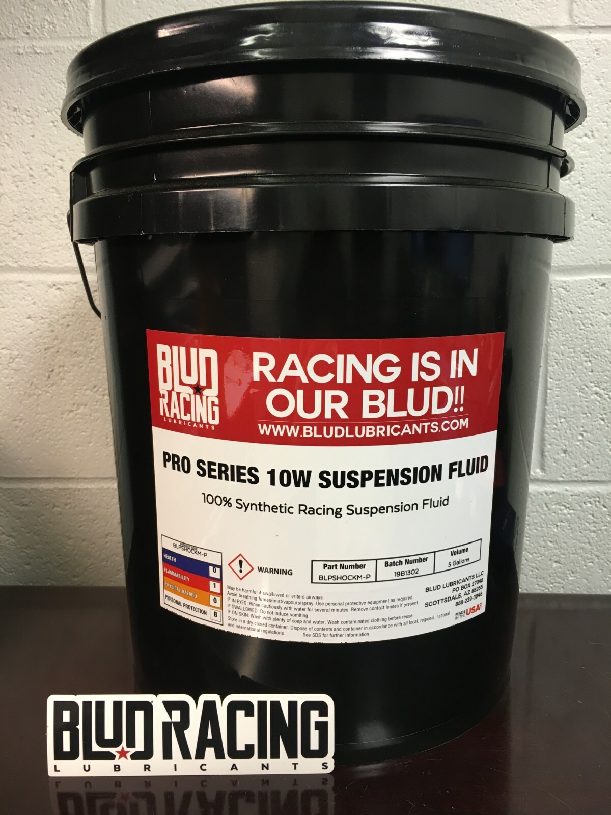 Blud Lubricants Pro Series 10W 100% Synthetic Suspension Fluid – 5 Gallon Pail