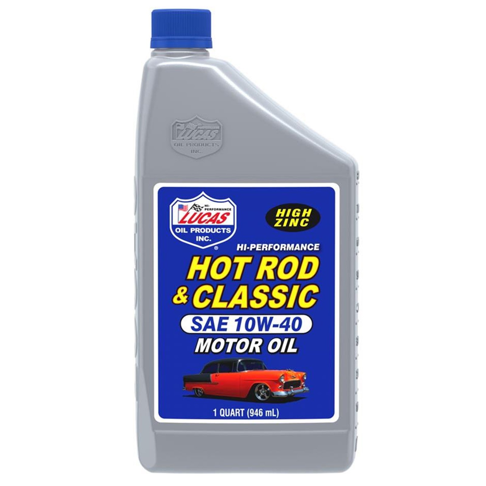 Lucas Oil Hi-Performance SAE 10W-40 Hot Rod & Classic Car Motor Oil 1 Quart