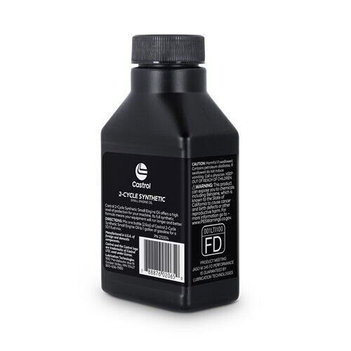 Castrol 215304 2 Cycle Full Synthetic Oil – With Fuel Stabilizer – 2.6oz