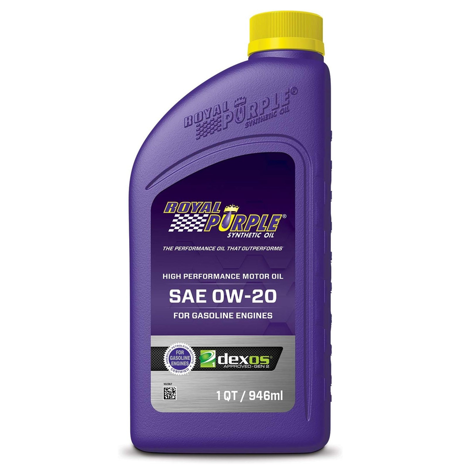 Royal Purple Multi-Grade 0W-20 High Performance Motor Oil 5 Qt Jug & 1 Qt Bottle