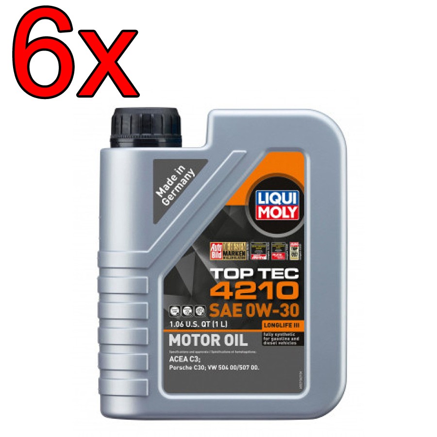 [Case of 6] LIQUI MOLY Top Tec 4210 SAE 0W-30 Engine Motor Oil 1L