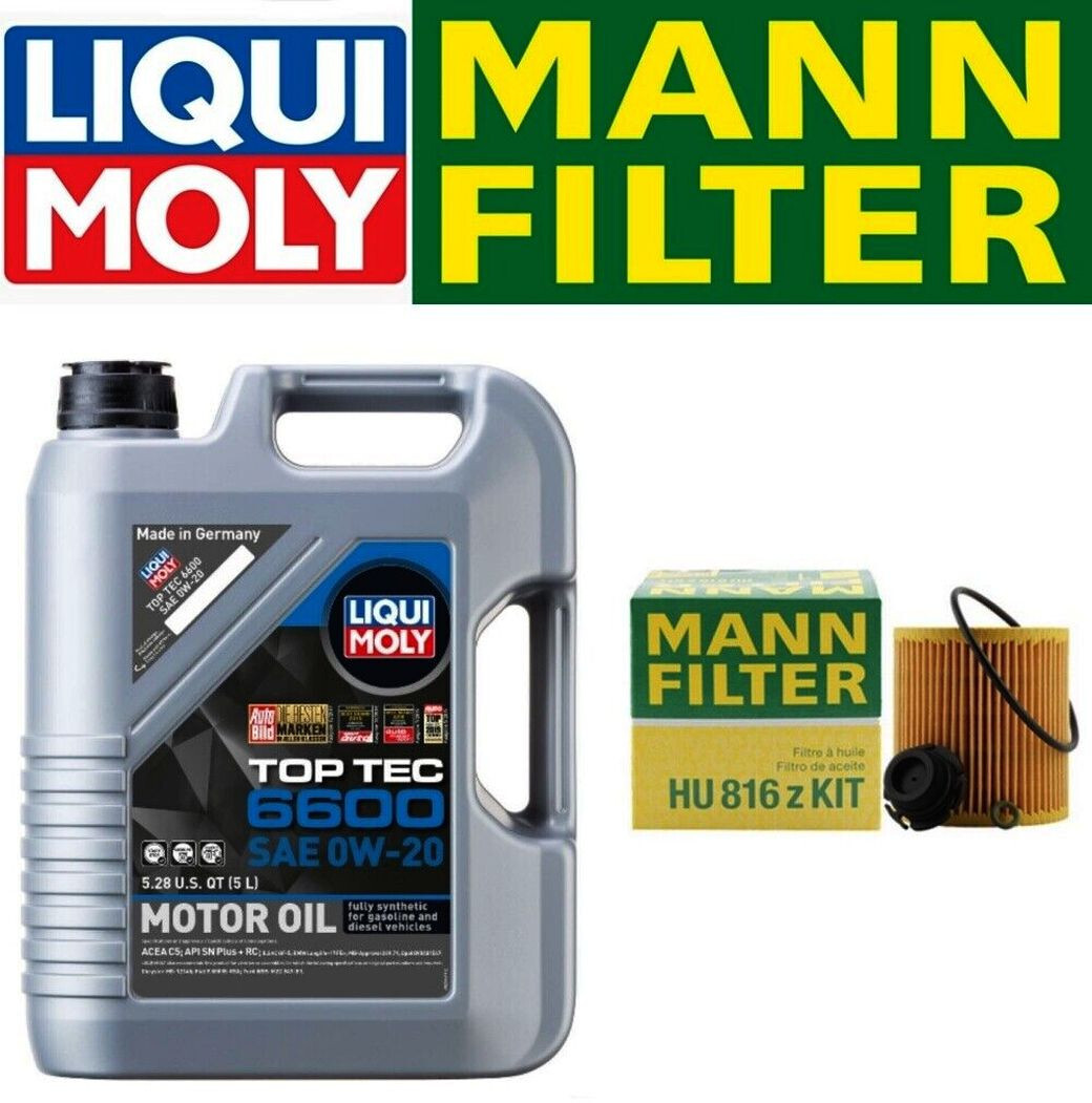 x5 LITER TOP TEC 6600 0W-20 Engine Motor Oil & Filter Kit For BMW VERIFY FITMENT