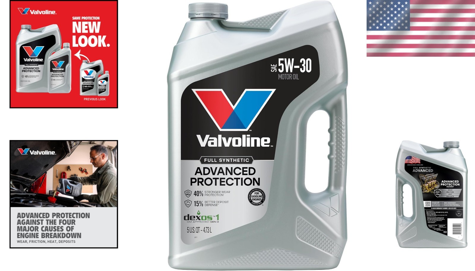 Advanced Full Synthetic 5W-30 Motor Oil (5 QT) – Maximum Engine Protection
