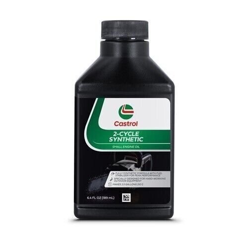 Castrol 215302 2-Cycle Full Synthetic Oil – With Fuel Stabilizer – 6.4oz