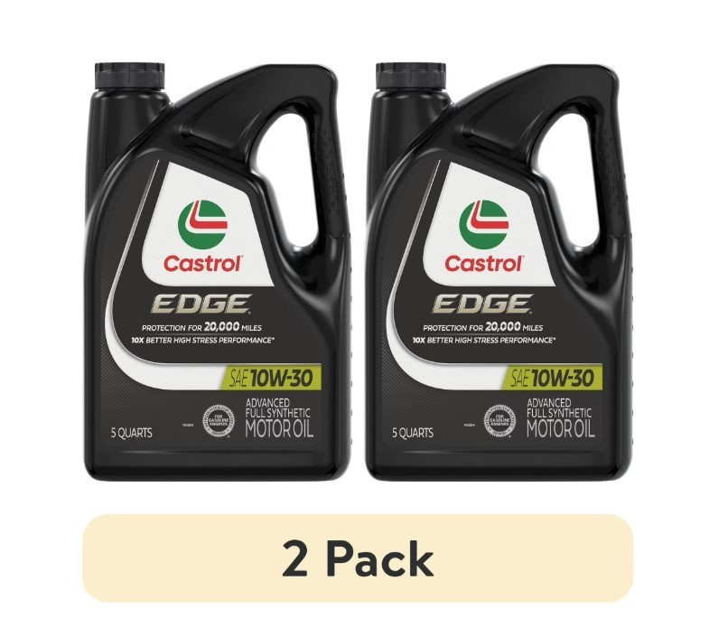 NEW 2 pack Castrol EDGE 10W-30 Advanced Full Synthetic Motor Oil, 5 Quarts