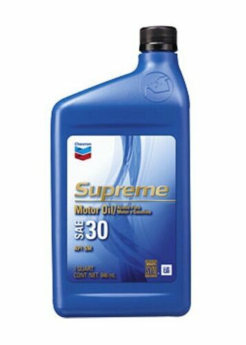 Chevron 224114722 Supreme Motor Oil SAE30 1-Qt Case of 6