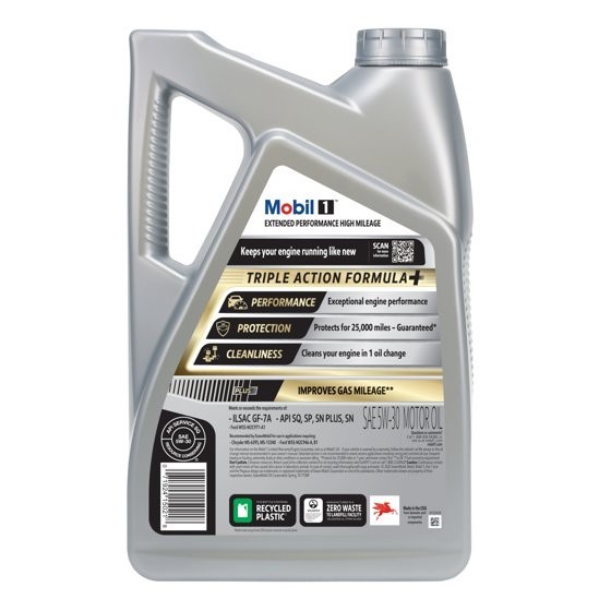 2 Pack, Mobil 1 Extended Performance High Mileage Full Synthetic Motor Oil 5W-30