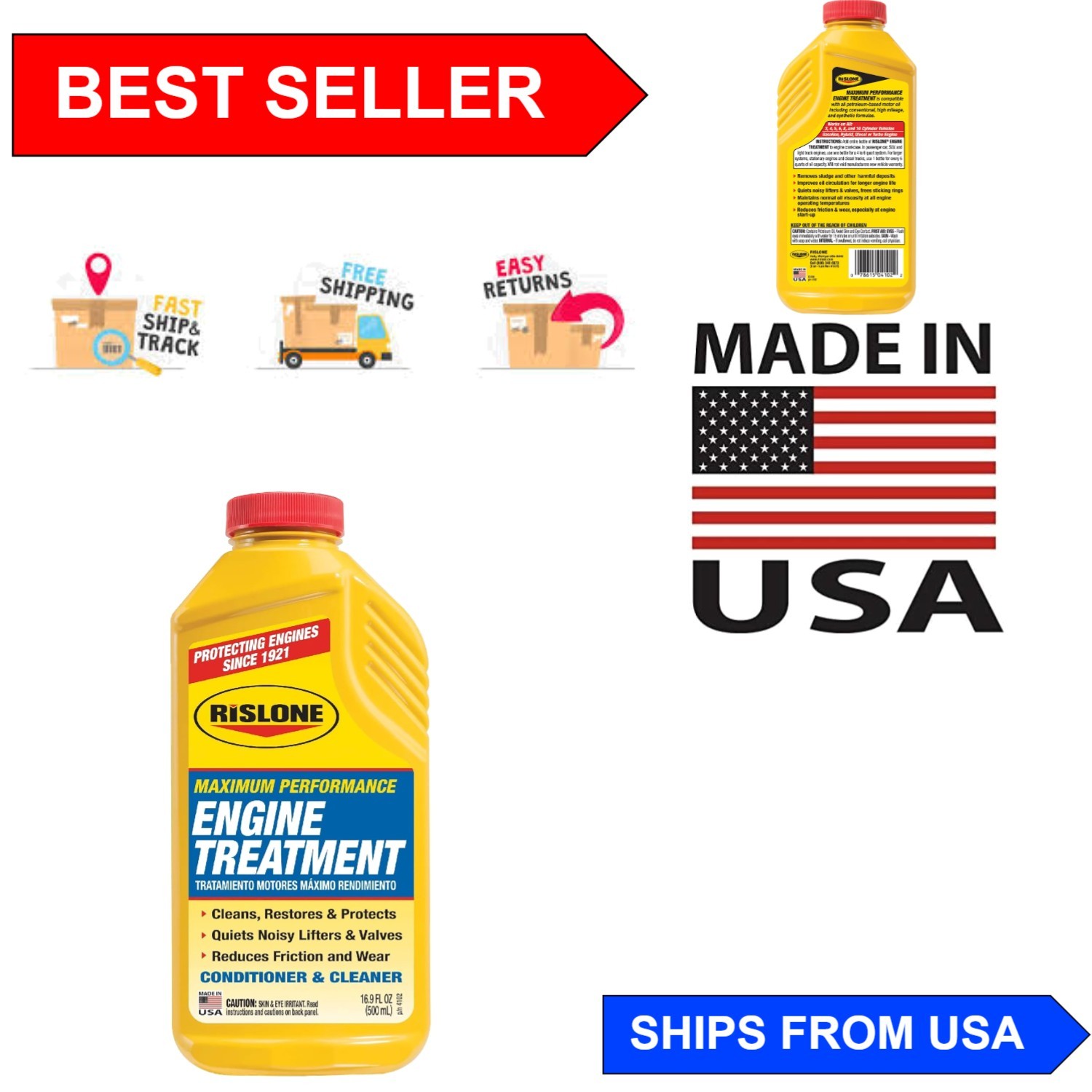 XTREME LUBE 16.9 oz Engine Treatment – Reduces Sludge & Improves Performance