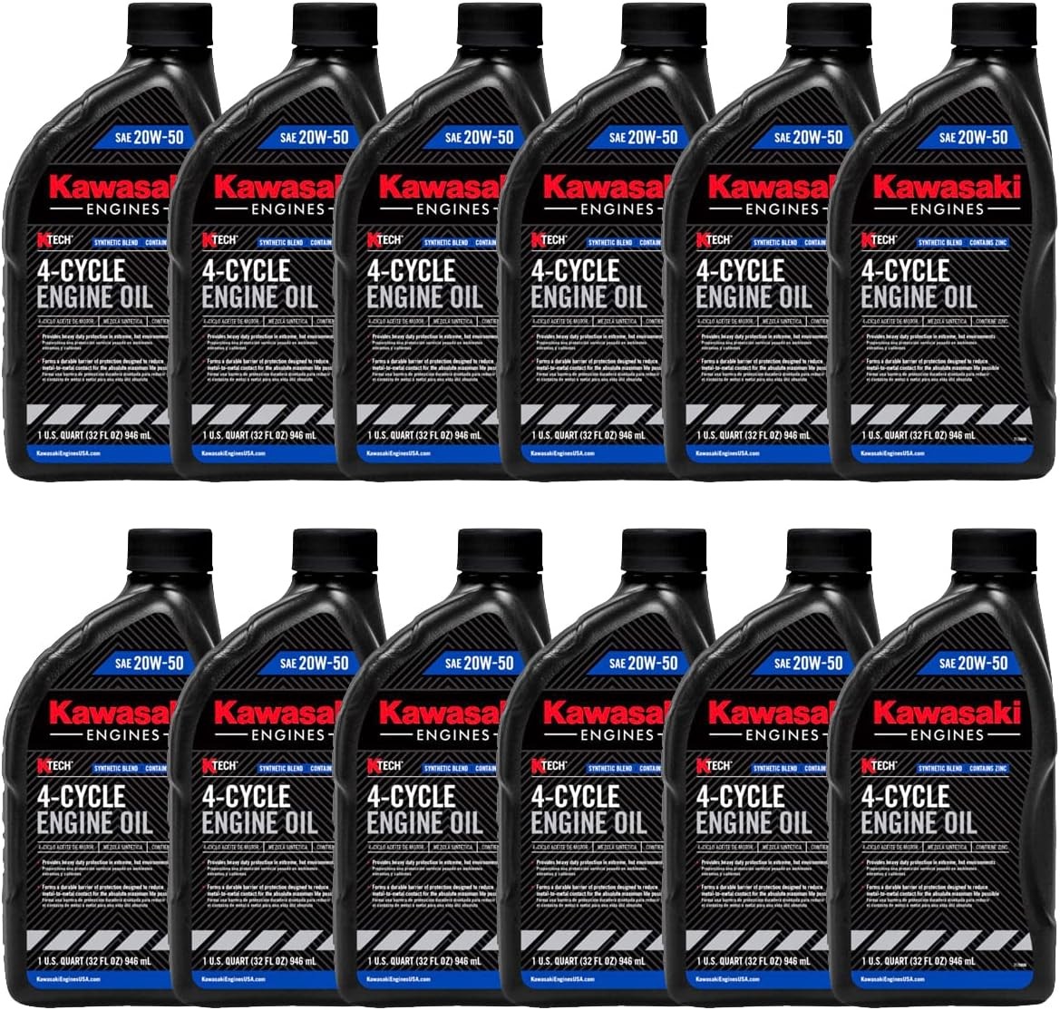 12Park SAE 20W50 4-Cycle Engine Motor Oil OEM# 99969-6298 Quart Bottle