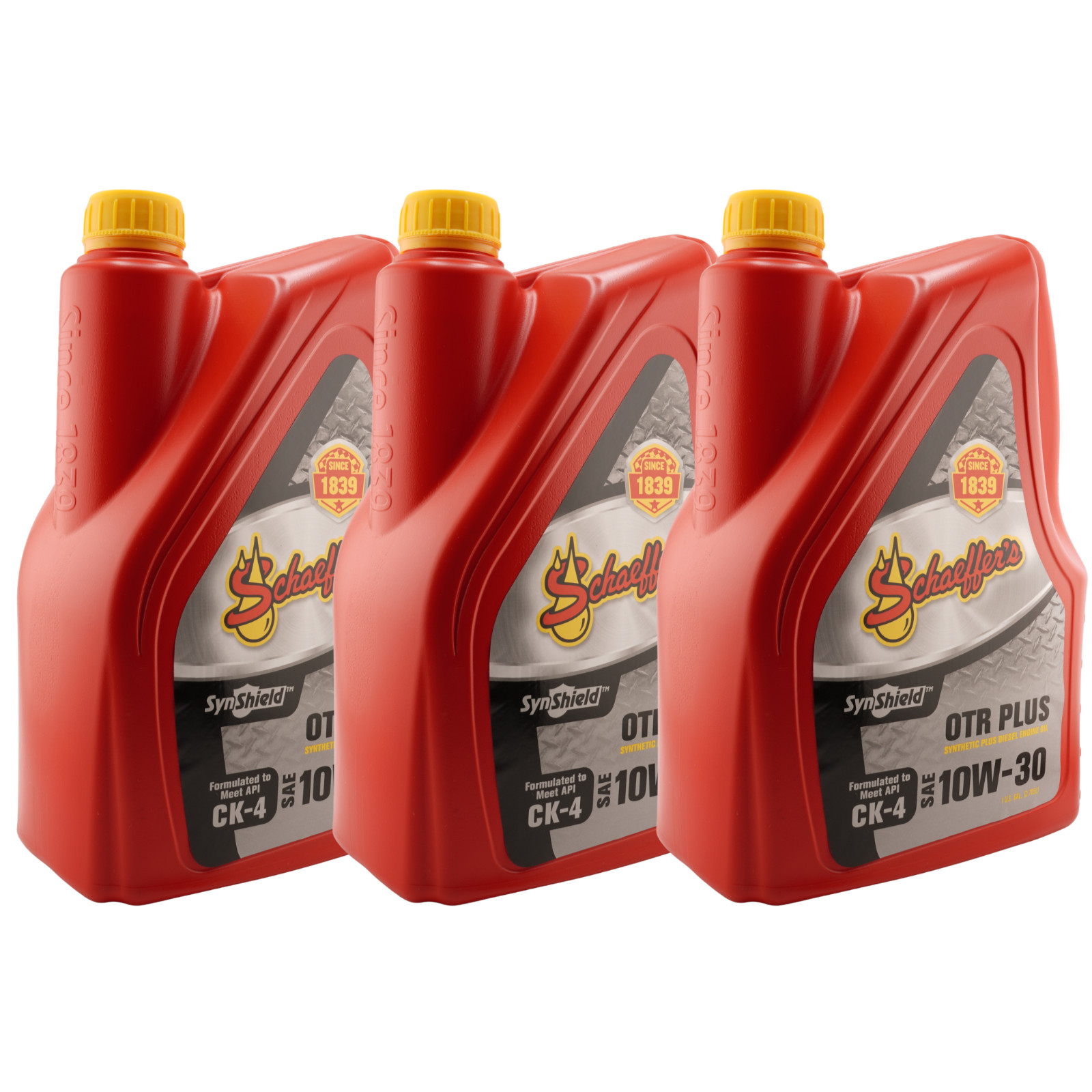 Schaeffer’s 711 SynShield OTR Plus 10W-30 CK-4 Diesel Oil, 1 Gal. – Pack of 3
