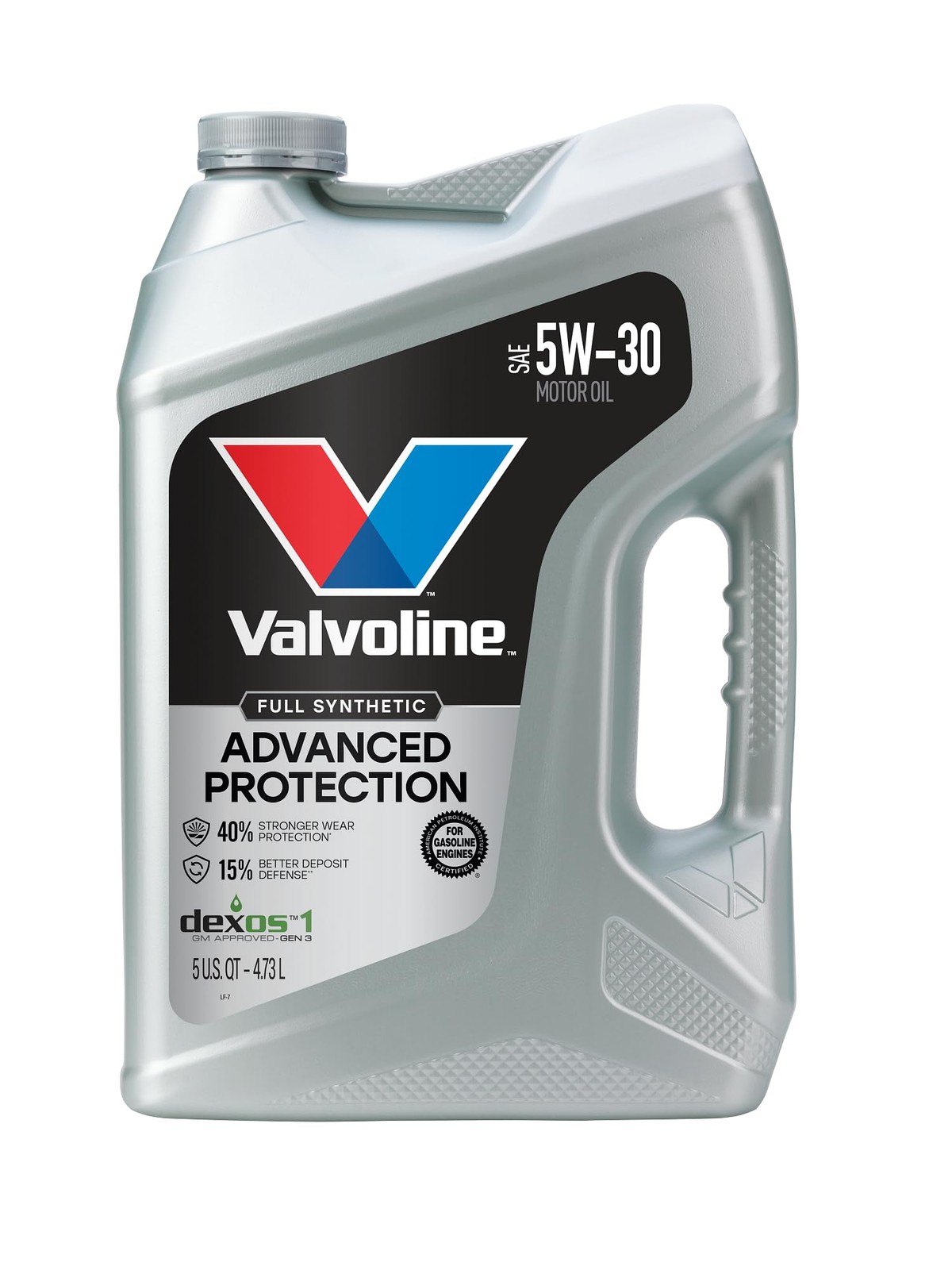 Valvoline Advanced Full Synthetic SAE 5W-30 Motor Oil 5 QT 5 QT, Gold