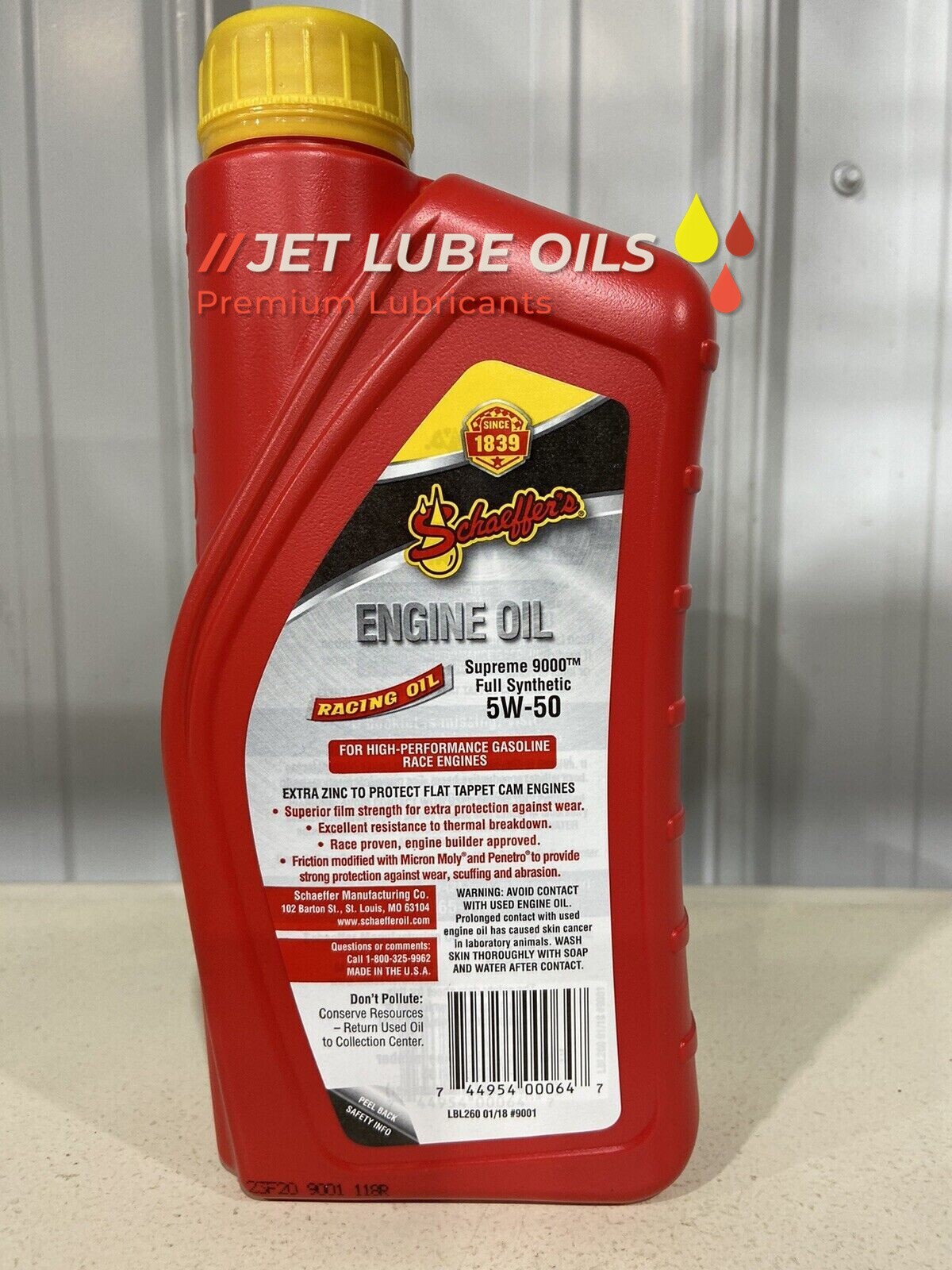 Schaeffer’s 5w-50 9001 Racing Oil 6 Quarts