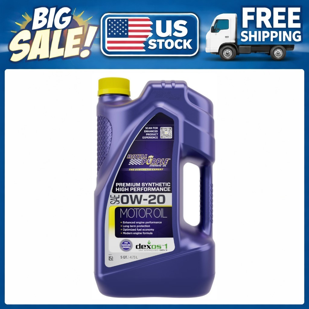 Royal Purple 0W-20 High Performance Synthetic Motor Oil 5 Qt