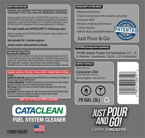 Mr Gasket 120018CAT Cataclean Fuel & Exhaust System Cleaner