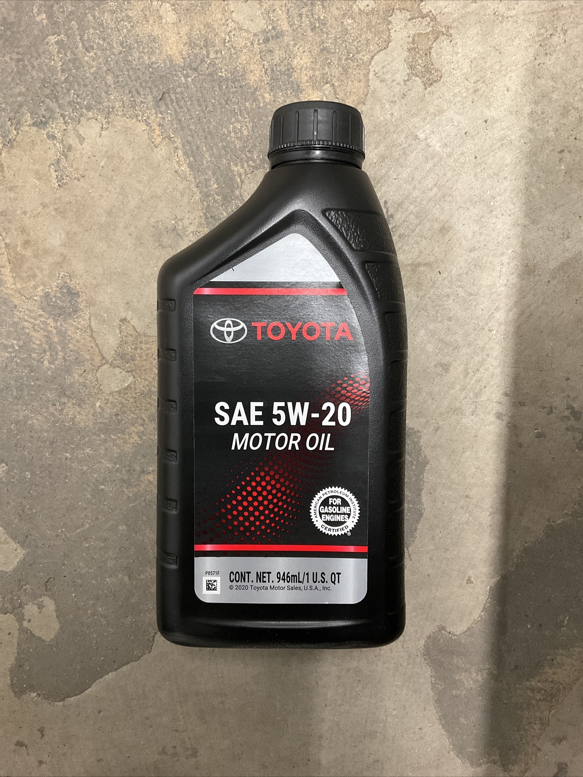 Toyota Motor Oil 5W20 Case of 6 Quarts