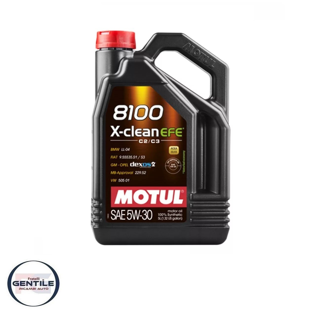 5 L Engine Oil Car 8100 x-Clean Efe 5W-30 MOTUL 100% Synthetic Acea C2/C3