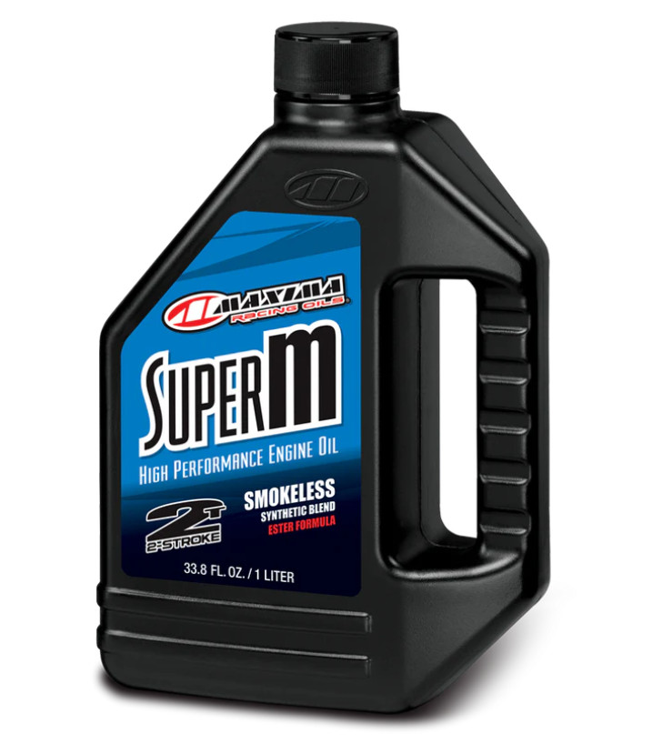 Maxima Racing SuperM High Performance 2 Stroke Engine Oil Smokeless Synthetic 1L